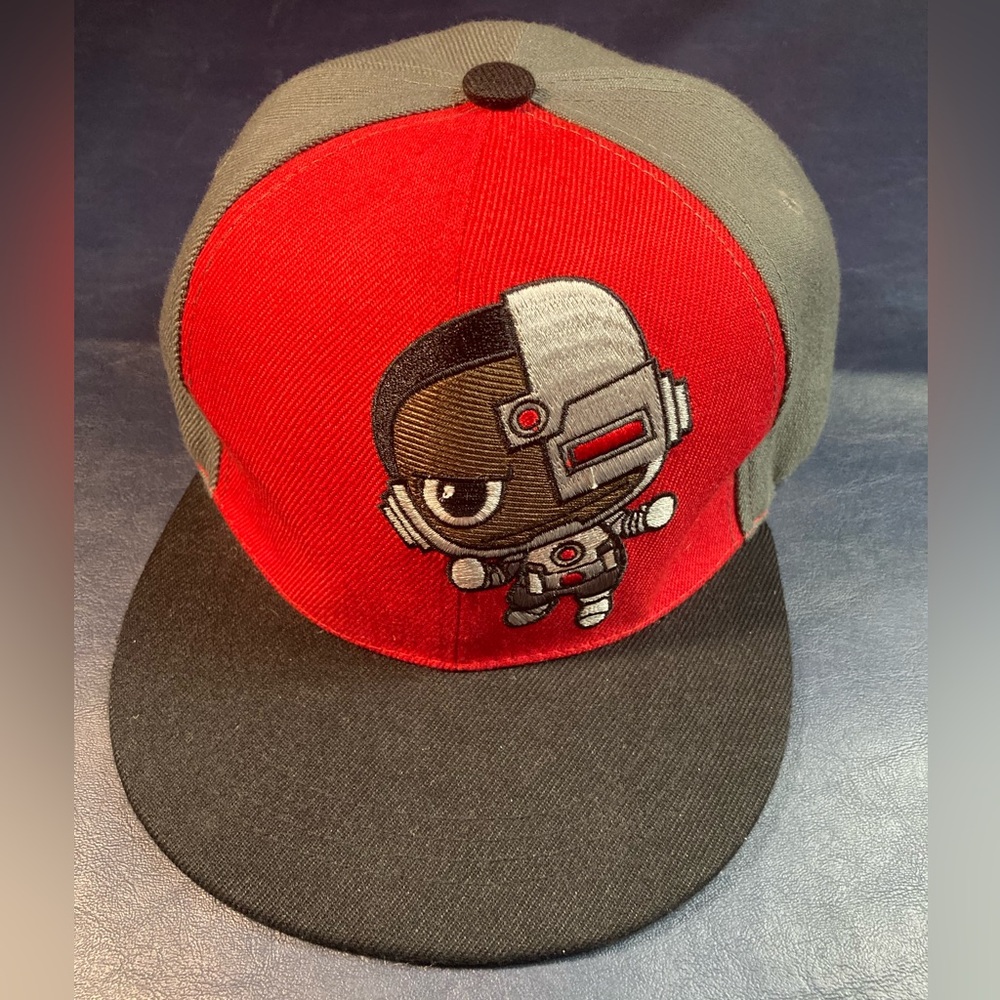 DC Comics Cyborg Baseball Hat Cap Adjustable Prize Six Flags